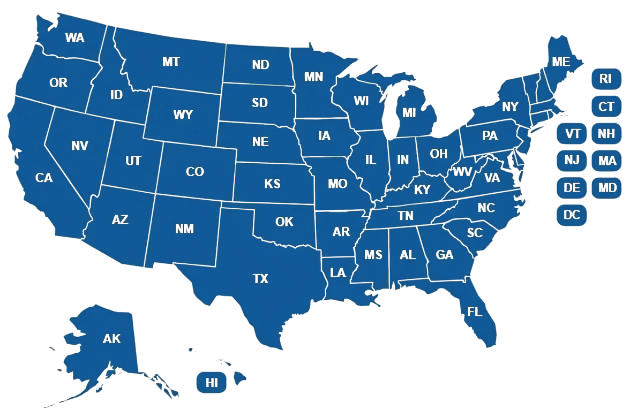 US States Map